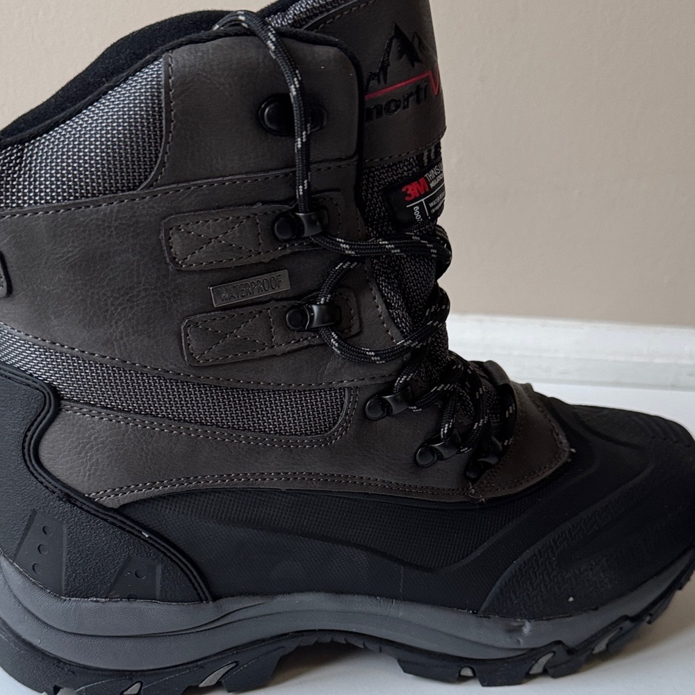 New Norti 8 Men's Black Water Resistant Boots 3M Thinsulate Size 9 - Picture 8 of 8